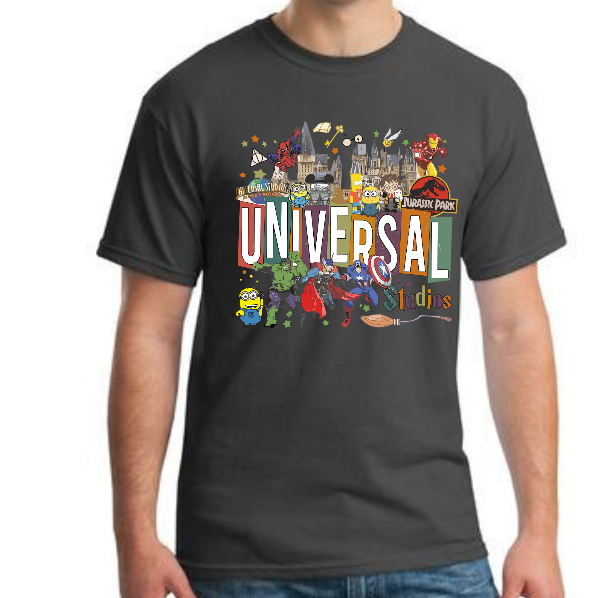 Universal Studios T-Shirt – Superheroes, Minions, Jurassic Park Tee